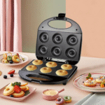 Sokany Donut Maker Machine – 750W Non-Stick Electric Donut Maker, Compact & Sleek Design, Black SK-856