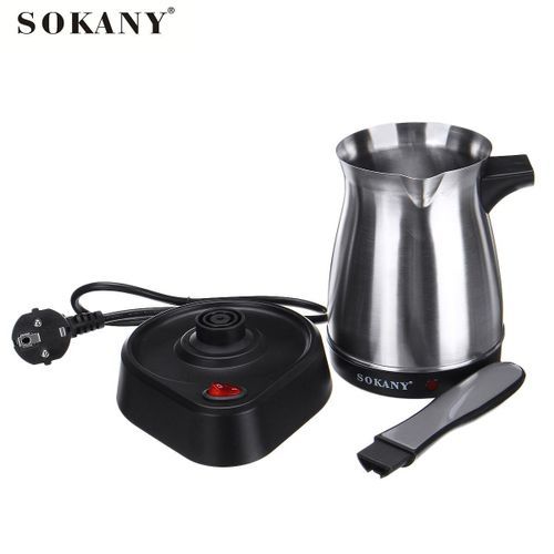 Sokani Turkish Coffee Machine, 0.5 Liter, Silver - SK-214