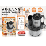 Sokany Digital Stainless Steel Chopper 3.5L 1000 Watts (SK-06012) - Image 4
