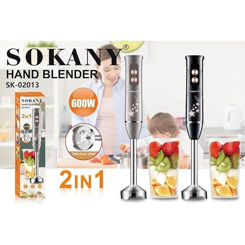 Sokany Hand Blender 600W 2-in-1 Electric Food Mixer - SK-02013