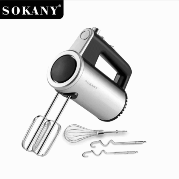 Sokani 3 IN 1 Stainless Steel Hand Mixer/Blender - 800W with 5 Speeds SK-02017