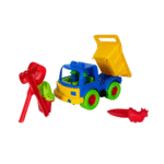 Beach Dump Truck Toy for Kids with Water Toys and 2 Shovels – Fun Skill-Building Play Set – Multi-Color - Image 3