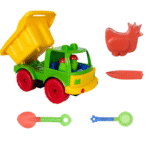 Beach Sand Dump Truck with 2 Shovels and 2 Water Toys for Kids – Multi-Color - Image 3