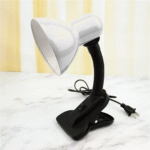Desk Clip Lamp for Reading and Studying – Flexible Arm & Focused Lighting – Easy Clamp-on Mount (White) - Image 3