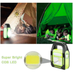 3-in-1 Smart Emergency Flashlight – High-Efficiency LED Lighting with 3 Modes + Mobile Charging + Solar Power Green(HB-9707B) - Image 4