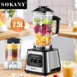 Sokany Blender Stainless Steel 2.5 Liters 6000 Watts (999)