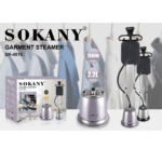 Sokany Stand Steam Iron – 2000W, 2.2L -Silver (SK-4013) - Image 2