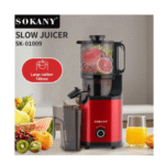 ⁦عصارة فواكه سوكاني، 1 لتر، 800 وات، أحمر واسود - SK-01009⁩ - الصورة ⁦2⁩