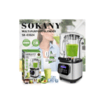 Sokany Digital Katameya Blender, 8000 Watt, 2 Liter, SK-03024 - Silver Black - Image 3