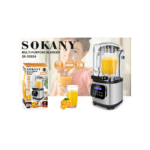 Sokany Digital Katameya Blender, 8000 Watt, 2 Liter, SK-03024 - Silver Black - Image 2