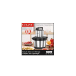 Sokany Chopper, 6.5L, 1500W, Stainless Steel and Black - SK-7033N - Image 3