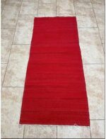 Handmade Runner Rug for Entryways or Hallways - red(70×200cm)