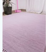 Handmade Runner Rug for Entryways or Hallways -Lavender- (150×200cm)