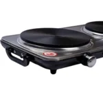 Flamingo Stainless Steel Hot Plate – 2 Burners – 2500W - Image 4