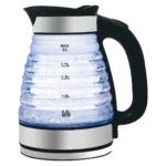 Hosaki, Glass Electric Kettle – 2L, 1500W, LED Indicator & Stainless Steel Heating Element - Image 3