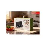 Hosaki Flat Gas Hob – 3 Burners with Cover – Elegant Black Finish - Image 3