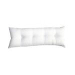 ⁦وسادة بألياف مريحة بلون أبيض ناصع 1 قطعة  مقاس 160* 45سم⁩ - الصورة ⁦4⁩