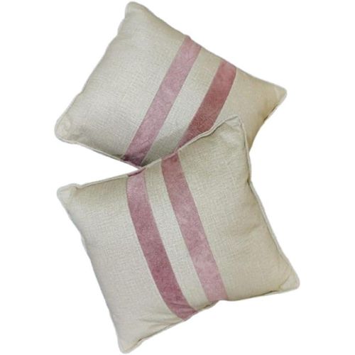 Double-sided decorative cushion set – Beige with two cashmere stripes