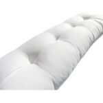 ⁦وسادة بألياف مريحة بلون أبيض ناصع 1 قطعة  مقاس 160* 45سم⁩ - الصورة ⁦2⁩