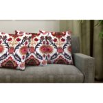 Two decorative pillow sets with filling – multi-colored - Image 7
