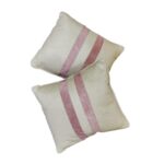 Modern Pouf Set with 2 Decorative Cushions – Cashmere & Beige Color Scheme - Image 2