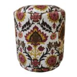 " 2 Elegant Salon Poufs + 2 Decorative Cushions with Modern Design in Multiple Colors – Stylish and Trendy Coordination for Every Living Room - Image 5