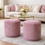 Modern Pouf Set with 2 Decorative Cushions – Cashmere & Beige Color Scheme - Image 6