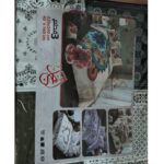 Floral 3-Piece Bed Sheet Set – 220 × 240 cm + Cushions 45 × 160 cm –Gray * White color-,EL magd - Image 3